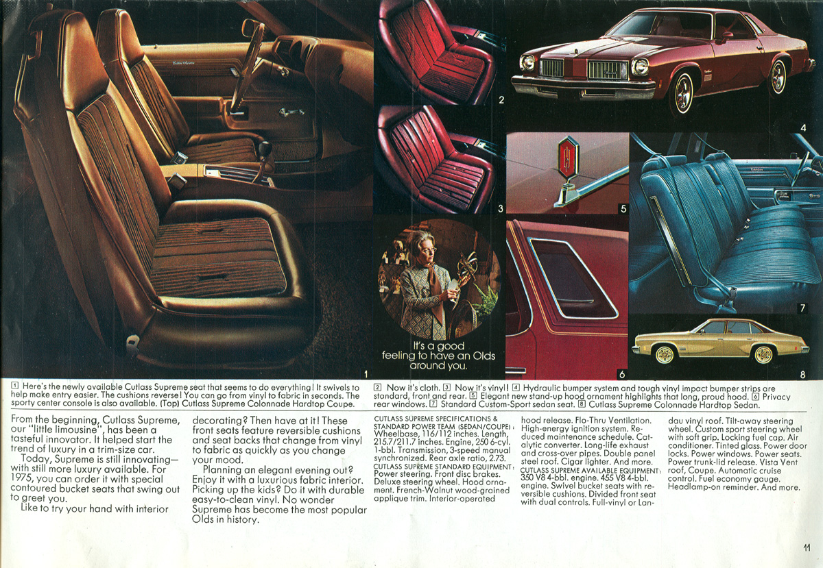 1975 Oldsmobile Full-Line Brochure Page 18